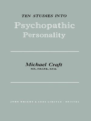 cover image of Ten Studies Into Psychopathic Personality